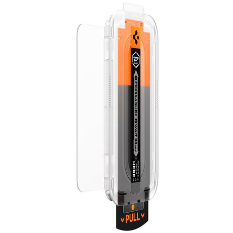 iPhone 17 / 17 Pro / 16 Pro Spigen Glass tR EZ Fit Pro HD Skærmbeskyttelsesglas - Privacy Funktion - Gennemsigtig