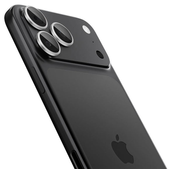 iPhone 17 Pro / 17 Pro Max / 16 Pro / 16 Pro Max / 15 Pro / 15 Pro Max / 14 Pro / 14 Pro Max Spigen Glass tR EZ Fit Optik Pro Kameralinsebeskyttelsesglas - 2 stk - Sølv