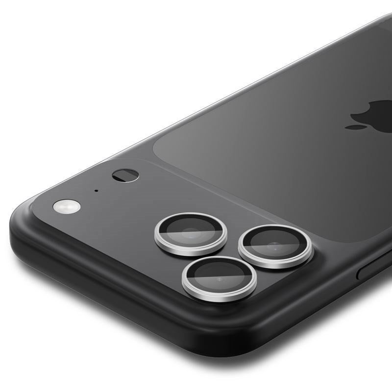 iPhone 17 Pro / 17 Pro Max / 16 Pro / 16 Pro Max / 15 Pro / 15 Pro Max / 14 Pro / 14 Pro Max Spigen Glass tR EZ Fit Optik Pro Kameralinsebeskyttelsesglas - 2 stk - Sølv