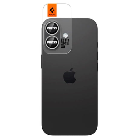 iPhone 17 Spigen Glass tR EZ Fit Optik Pro Kameralinsebeskyttelsesglas - 2 stk - Sølv