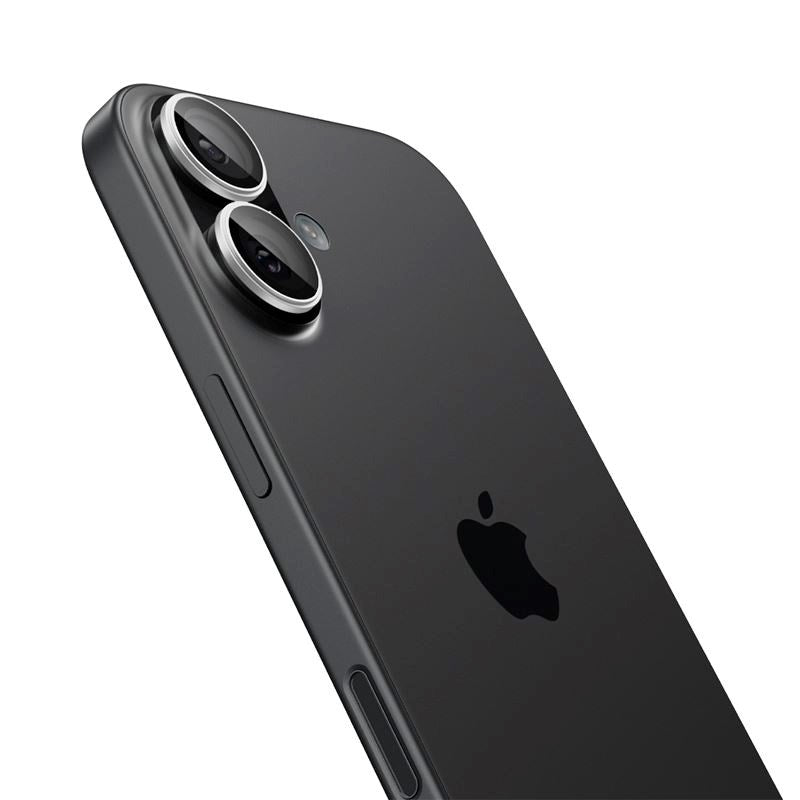 iPhone 17 Spigen Glass tR EZ Fit Optik Pro Kameralinsebeskyttelsesglas - 2 stk - Sølv