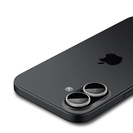 iPhone 17 Spigen Glass tR EZ Fit Optik Pro Kameralinsebeskyttelsesglas - 2 stk - Sølv