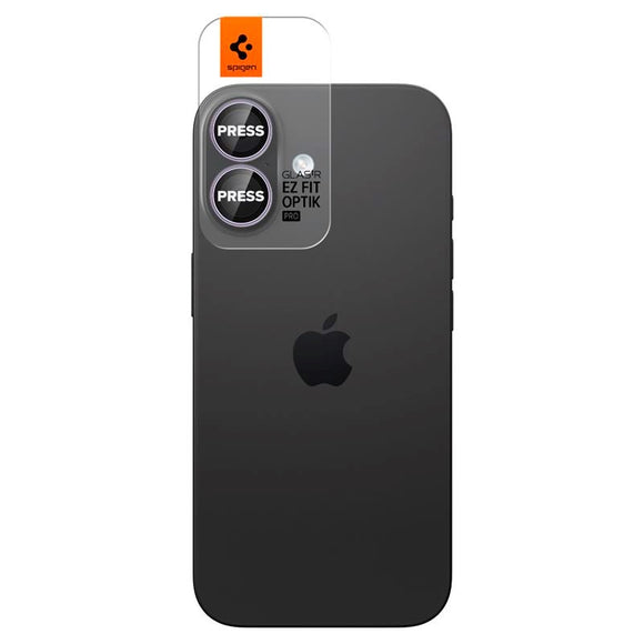 iPhone 17 Spigen Glass tR EZ Fit Optik Pro Kameralinsebeskyttelsesglas - 2 stk - Lilla