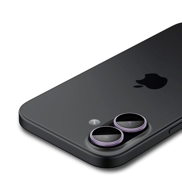 iPhone 17 Spigen Glass tR EZ Fit Optik Pro Kameralinsebeskyttelsesglas - 2 stk - Lilla