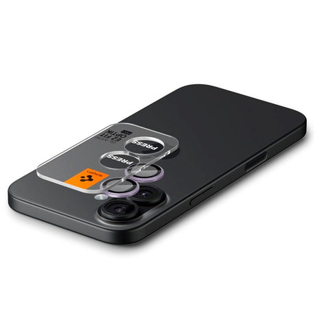iPhone 17 Spigen Glass tR EZ Fit Optik Pro Kameralinsebeskyttelsesglas - 2 stk - Lilla