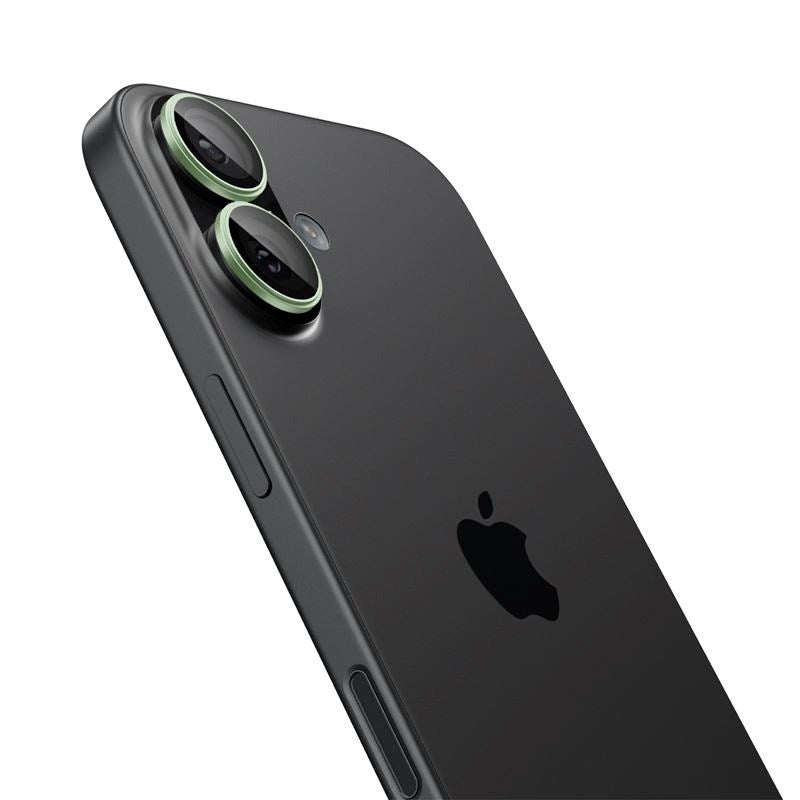 iPhone 17 Spigen Glass tR EZ Fit Optik Pro Kameralinsebeskyttelsesglas - 2 stk - Grøn