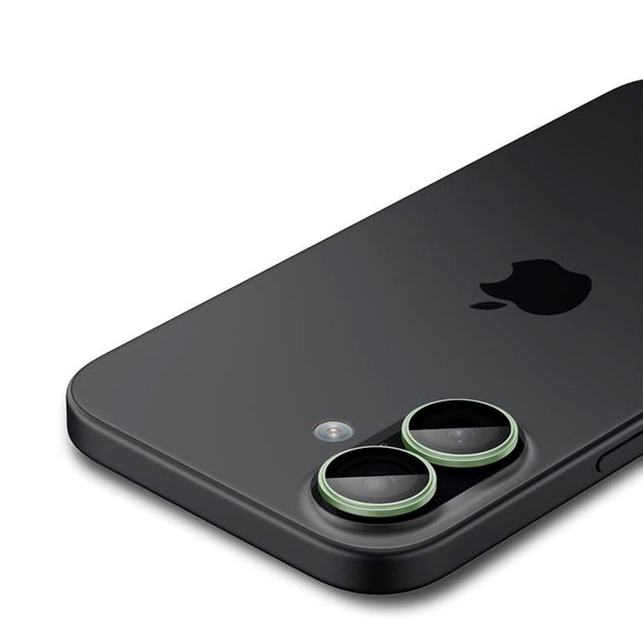 iPhone 17 Spigen Glass tR EZ Fit Optik Pro Kameralinsebeskyttelsesglas - 2 stk - Grøn