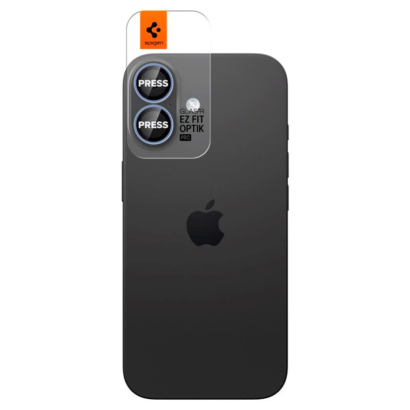 iPhone 17 Spigen Glass tR EZ Fit Optik Pro Kameralinsebeskyttelsesglas - 2 stk - Blå