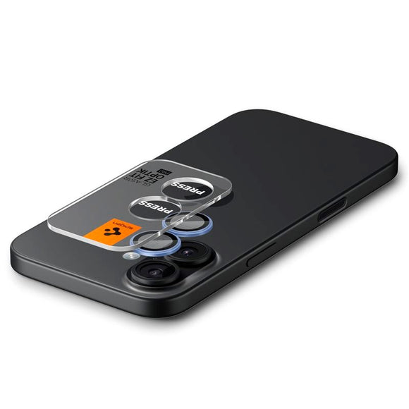 iPhone 17 Spigen Glass tR EZ Fit Optik Pro Kameralinsebeskyttelsesglas - 2 stk - Blå