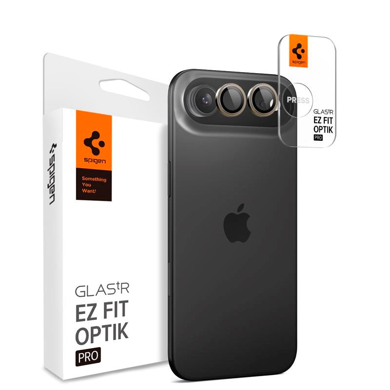 iPhone Air Spigen Glass tR EZ Fit Optik Pro Kameralinsebeskyttelsesglas - 2 stk - Guld