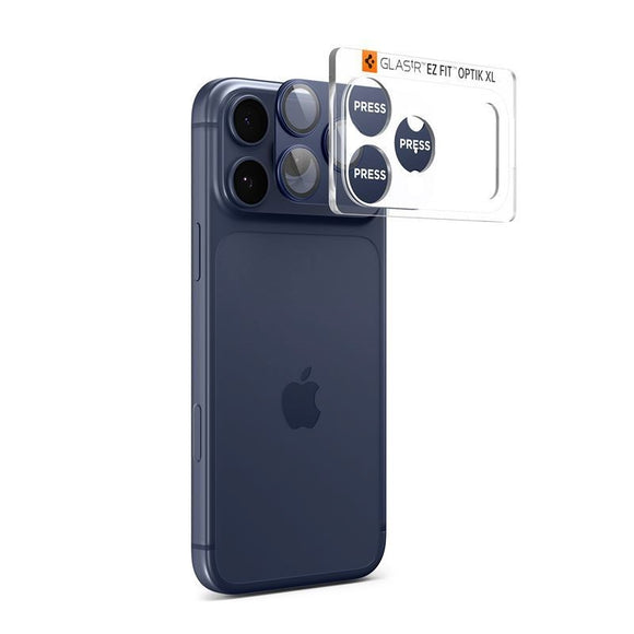 iPhone 17 Pro Spigen Glass tR EZ Fit Optik Pro XL Kamerabeskyttelse - Blå