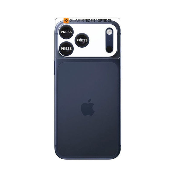 iPhone 17 Pro Spigen Glass tR EZ Fit Optik Pro XL Kamerabeskyttelse - Blå