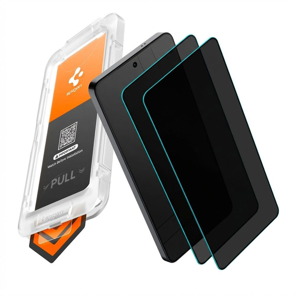Samsung Galaxy S26 Ultra Spigen Glass tR EZ Fit Pro HD Skærmbeskyttelsesglas - Privacy Funktion - 2 stk - Gennemsigtig