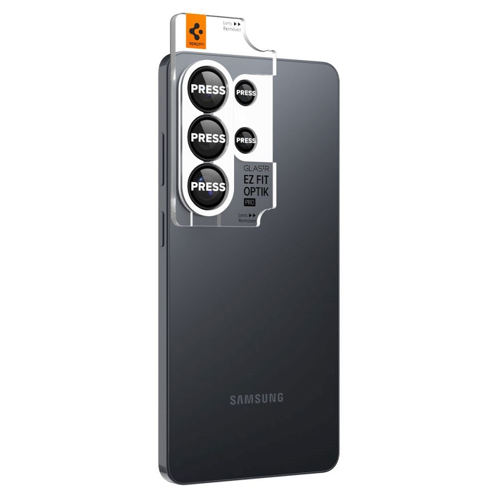 Samsung Galaxy S26 Ultra Spigen Glass tR EZ Fit Optik Pro Kameralinsebeskyttelsesglas - 2 stk - Sort
