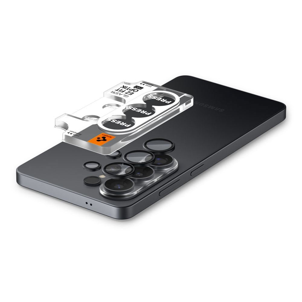 Samsung Galaxy S26 Ultra Spigen Glass tR EZ Fit Optik Pro Kameralinsebeskyttelsesglas - 2 stk - Sort