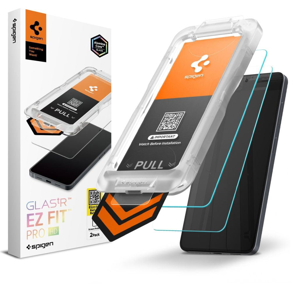 Samsung Galaxy S26+ (Plus) Spigen Glass tR EZ Fit Pro HD Skærmbeskyttelsesglas - 2 stk - Gennemsigtig