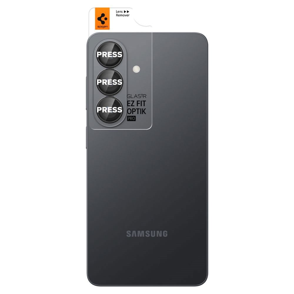 Samsung Galaxy S26 Spigen Glass tR EZ Fit Optik Pro Kameralinsebeskyttelsesglas - 2 stk - Sort
