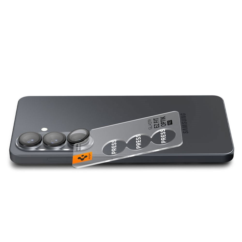 Samsung Galaxy S26 Spigen Glass tR EZ Fit Optik Pro Kameralinsebeskyttelsesglas - 2 stk - Sort