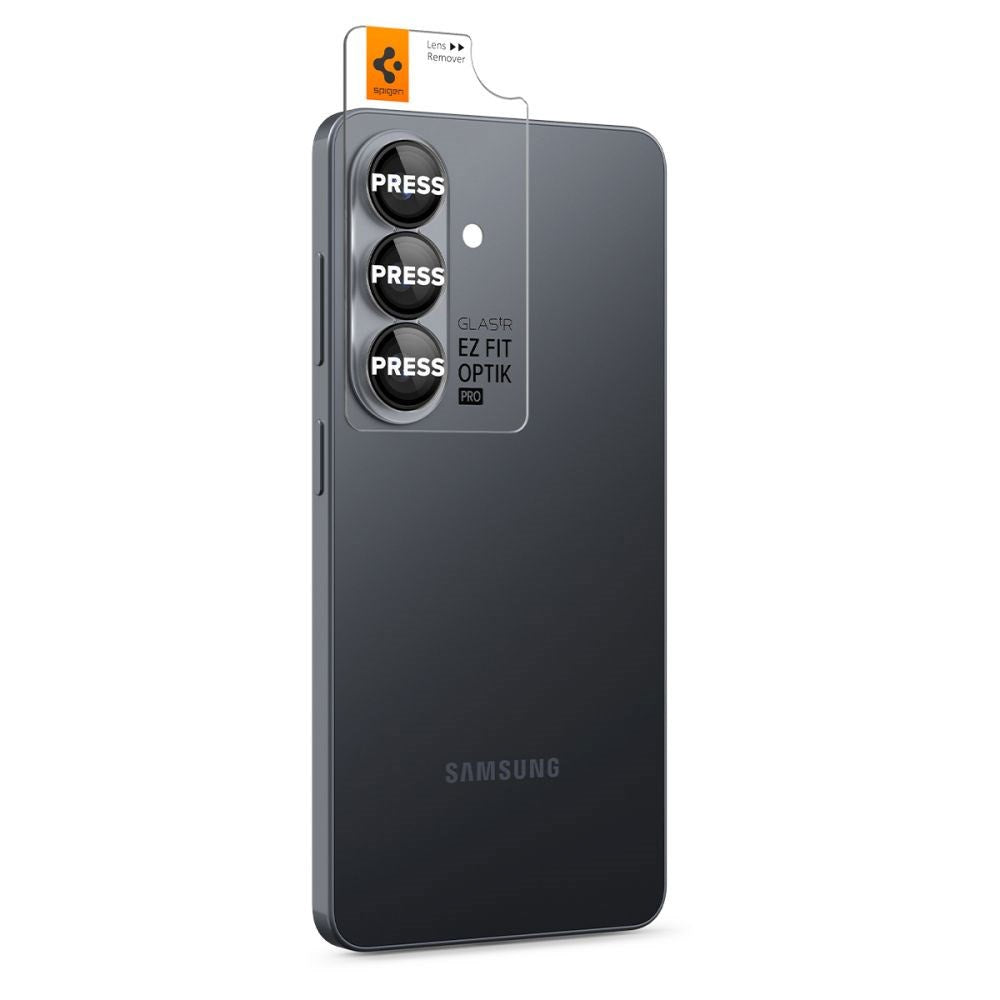 Samsung Galaxy S26 Spigen Glass tR EZ Fit Optik Pro Kameralinsebeskyttelsesglas - 2 stk - Sort