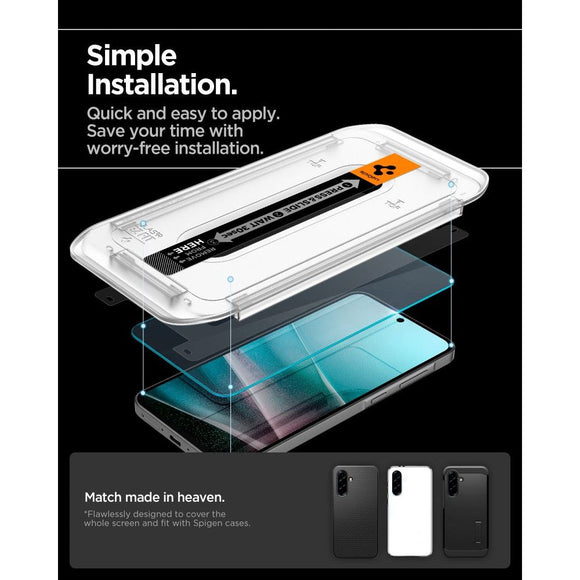 Samsung Galaxy A37/A36 (5G) Spigen EZ Fit Glass tR Skærmbeskyttelse - Case Friendly - Gennemsigtig