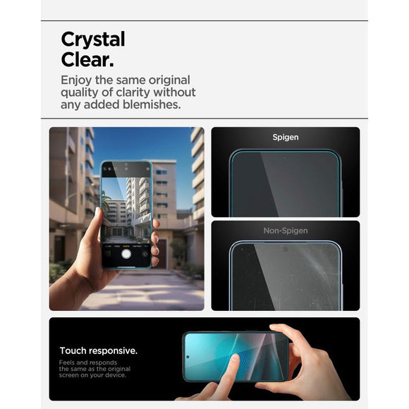 Samsung Galaxy A37/A36 (5G) Spigen EZ Fit Glass tR Skærmbeskyttelse - Case Friendly - Gennemsigtig