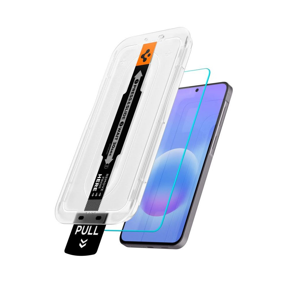 Samsung Galaxy A57 Spigen EZ Fit Glas tR Skærmbeskyttelse - 2 stk - Case Friendly - Gennemsigtig