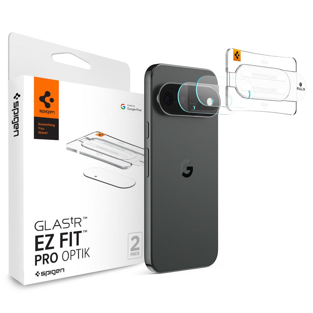 Google Pixel 11 Pro Spigen Glass tR EZ Fit Optik Pro Kameralinsebeskytter - 2 stk - Gennemsigtig