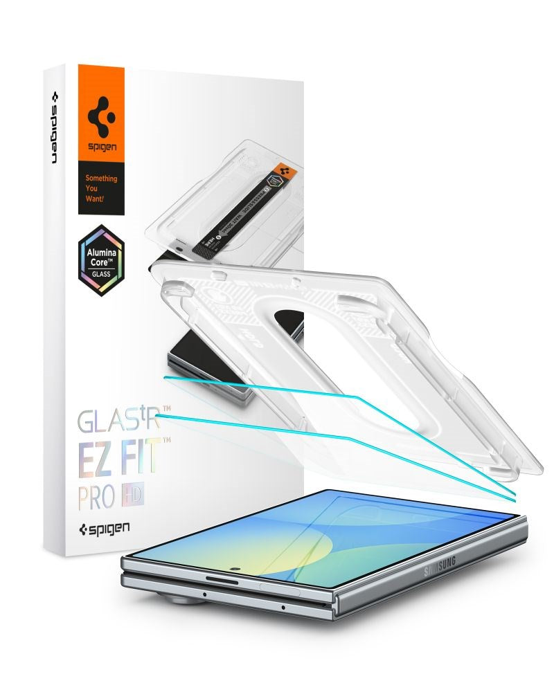 Samsung Galaxy Z Fold8 Spigen Glass tR EZ Fit Pro HD Skærmbeskyttelsesglas - 2 stk - Gennemsigtig