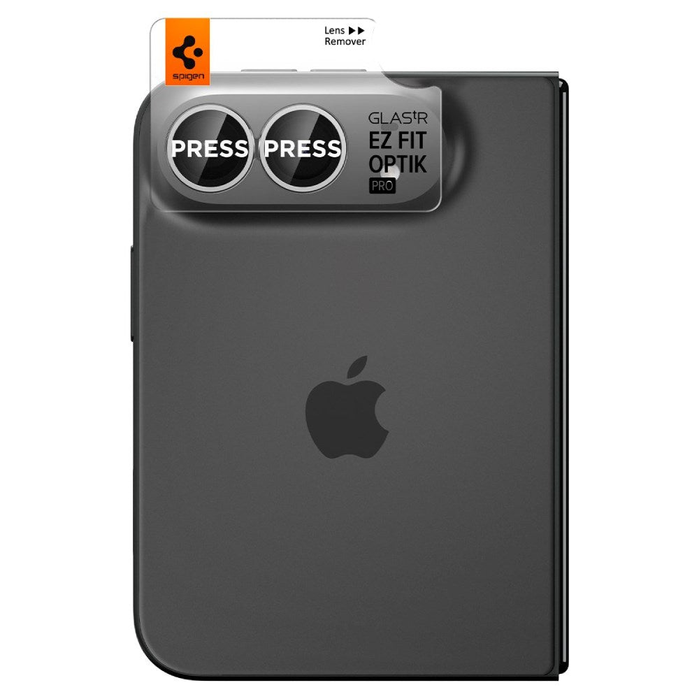 iPhone Duo Spigen Glass tR EZ Fit Optik Pro Kameralinsebeskyttelse - 2 stk - Hvid
