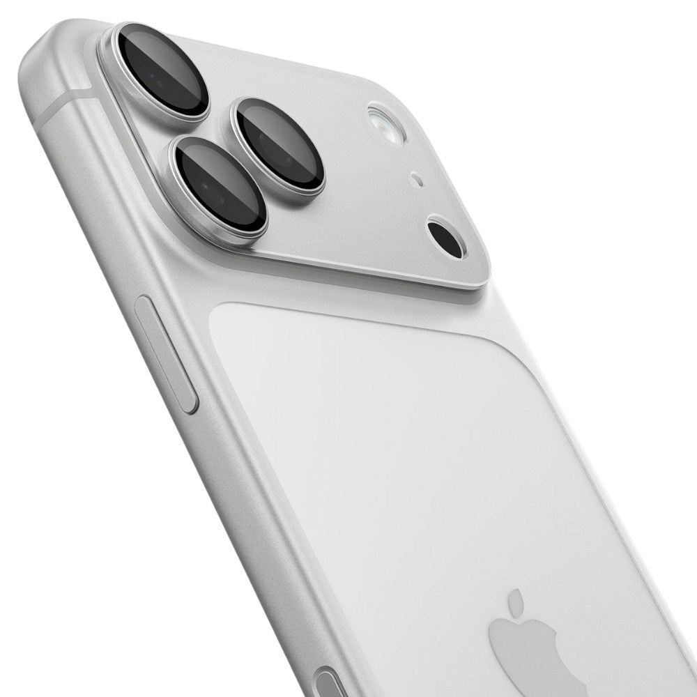iPhone 18 Pro Max / 17 Pro Max Spigen Glass tR EZ Fit Optik Pro XL Kameralinsebeskyttelse - Sølv