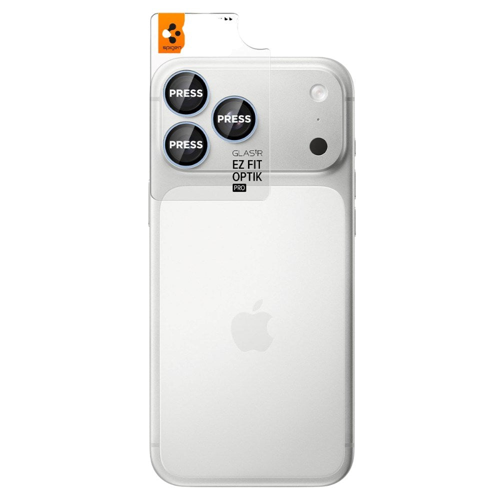 iPhone 18 Pro / 18 Pro Max Spigen Glass tR EZ Fit Optik Pro Kameralinsebeskyttelse - 2 stk - Blå