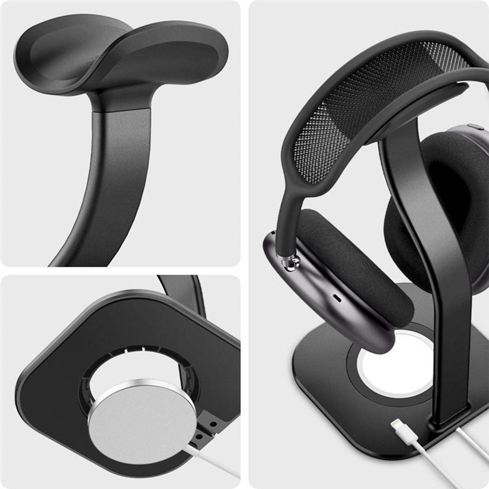 Spigen Opladningsstander til Mobil & AirPods Max - MagSafe Kompatibel - Sort