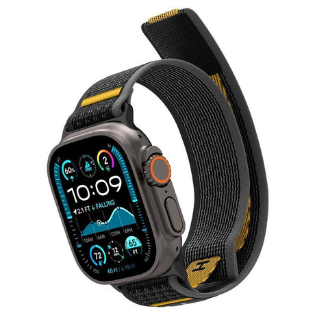 Apple Watch (44/SE/45/46/49mm) Spigen Athlex Air Active Nylon Rem - Sort