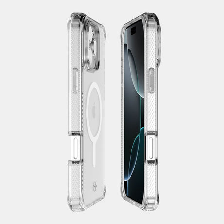 iPhone 16 Pro ITSKINS Hybrid MagClear Cover - MagSafe Kompatibel - Gennemsigtig