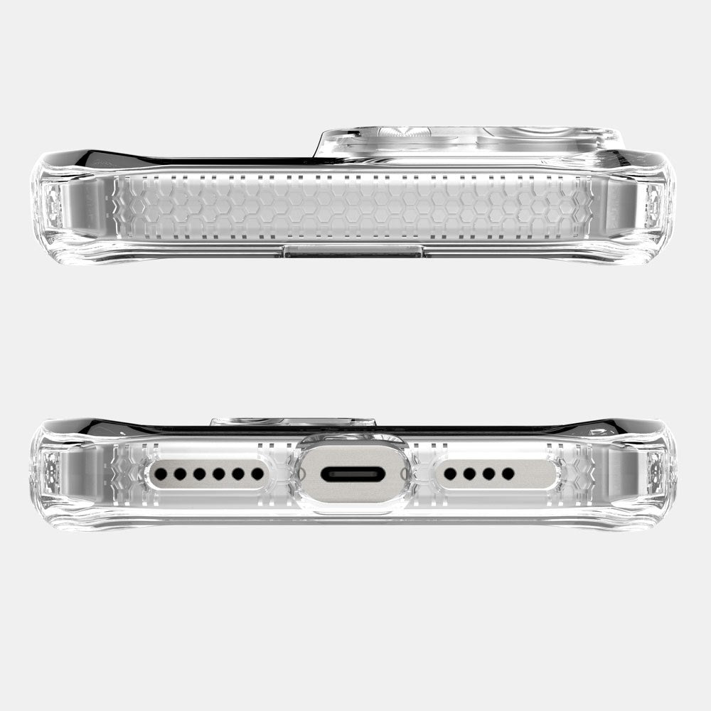 iPhone 16 Pro ITSKINS Hybrid MagClear Cover - MagSafe Kompatibel - Gennemsigtig