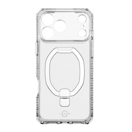 iPhone 17 Pro Max ITSKINS Hybrid Vapor Stand Cover - MagSafe Kompatibel - Gennemsigtig