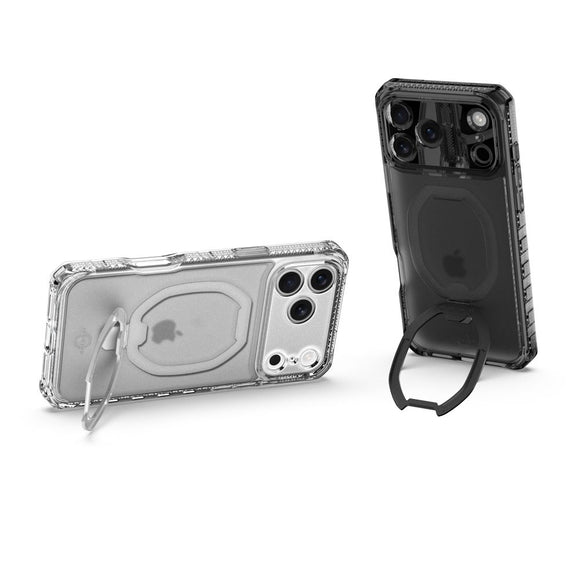 iPhone 17 Pro Max ITSKINS Hybrid Vapor Stand Cover - MagSafe Kompatibel - Gennemsigtig