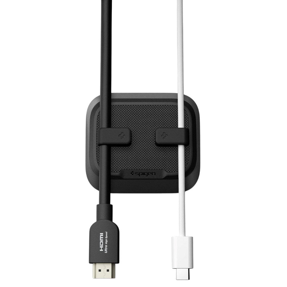 Magnetisk Kabelholder Spigen - 2 stk. Magnetiske Kabelclips - Sort