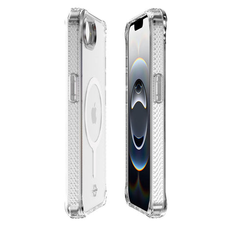 iPhone 16e ITSKINS Hybrid MagClear Cover - MagSafe Kompatibel - Gennemsigtig