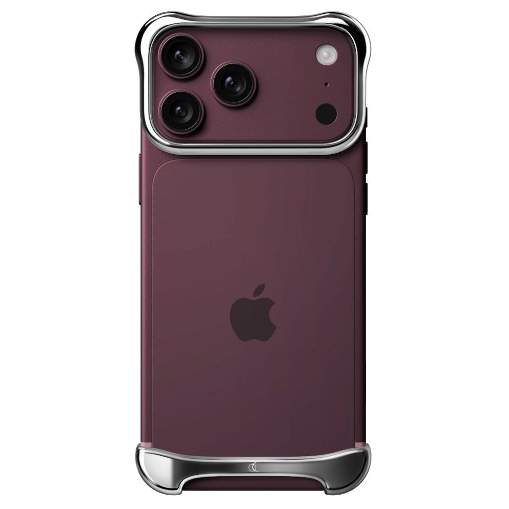 iPhone 18 Pro Max Arc Pulse Aluminum Bumper Cover - Silver