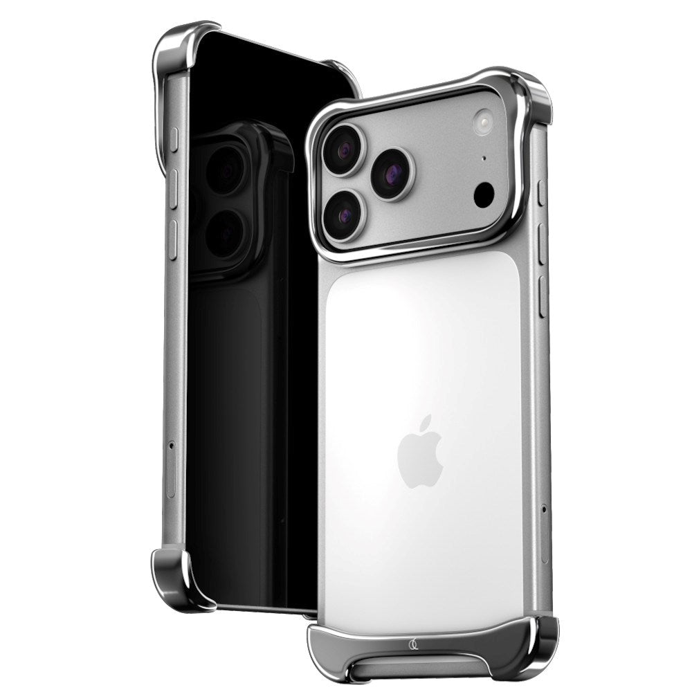 iPhone 18 Pro Max Arc Pulse Aluminum Bumper Cover - Silver
