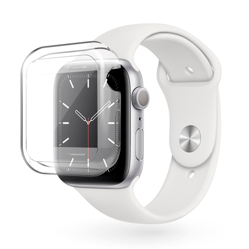 Apple Watch 4/5/6/SE (44mm) Epico Hero Case Fleksibelt Plastik Cover - Gennemsigtig