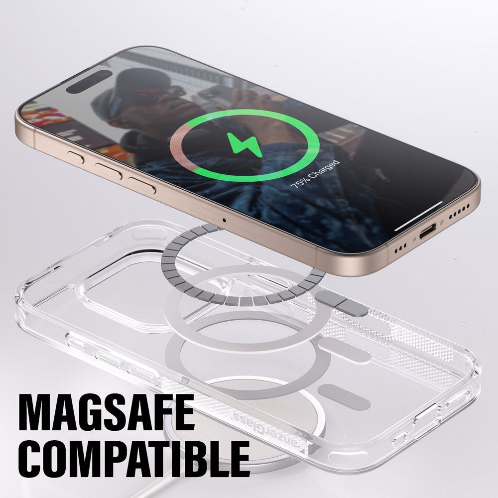 iPhone 16 PanzerGlass 3-i-1 Bundle m. EasyAligner - Cover / Skærmbeskyttelse (UWF) / Kamerabeskyttelse - Gennemsigtig / Sort