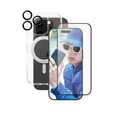 CARE by PanzerGlass iPhone 16 Pro 3-i-1 Ceramic Bundle - Gennemsigtig