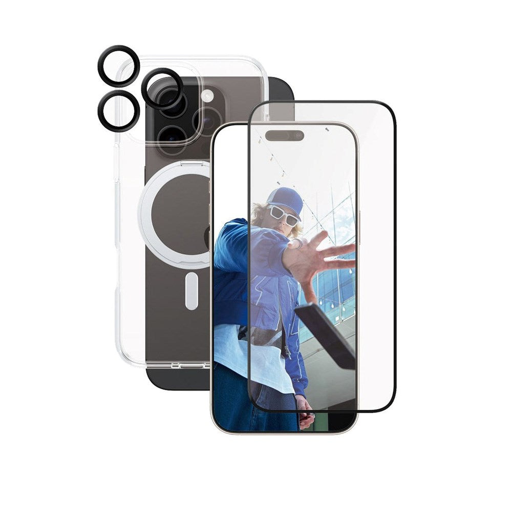 CARE by PanzerGlass iPhone 16 Pro Max 3-i-1 Ceramic Bundle - Gennemsigtig