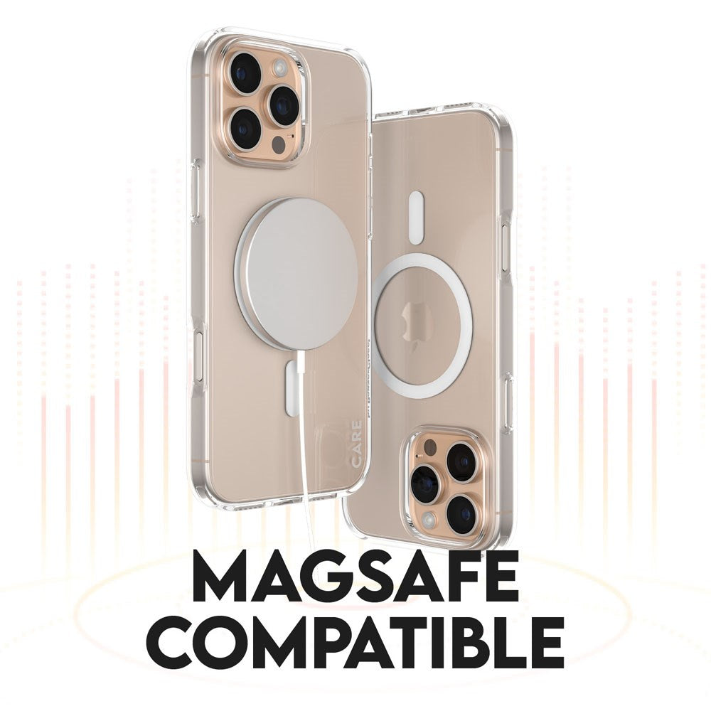 CARE By PanzerGlass iPhone 16 Pro Max 3-i-1 FLAGSHIP MagSafe Bundle - Cover / Skærmbeskyttelse (UWF) / Kamerabeskyttelse - Gennemsigtig / Hvid