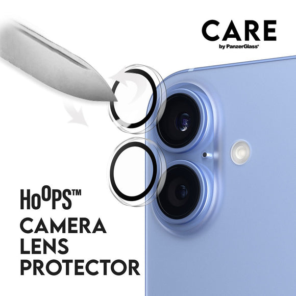 CARE By PanzerGlass iPhone 16 3-i-1 FLAGSHIP Bundle - Cover / Skærmbeskyttelse (UWF) / Kamerabeskyttelse - Gennemsigtig