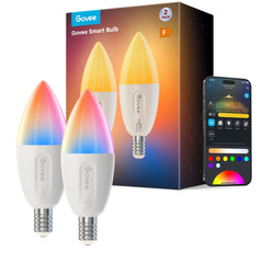 Govee Wi-Fi & Bluetooth Smart Light Bulb 450lm - 2 stk. - Hvid - (DEMO)