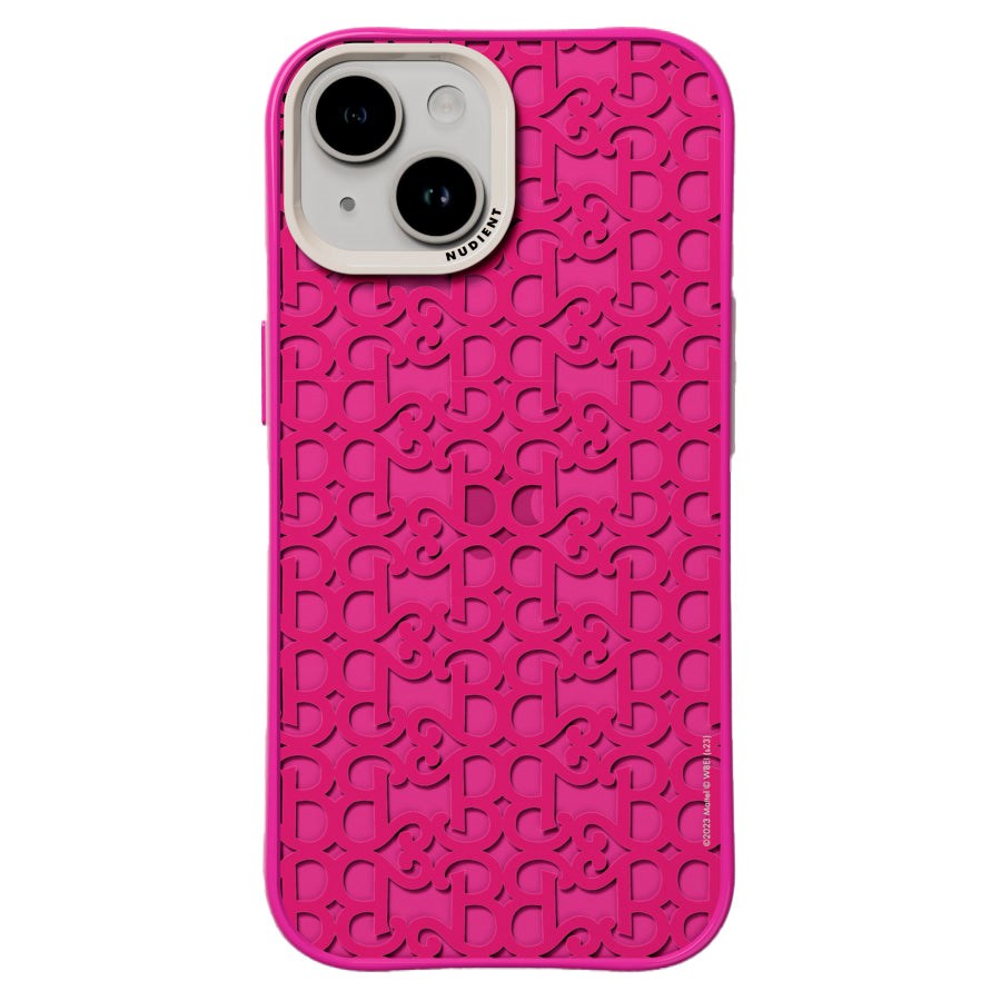 Nudient Form Case iPhone 15 Cover - Barbie Monogram