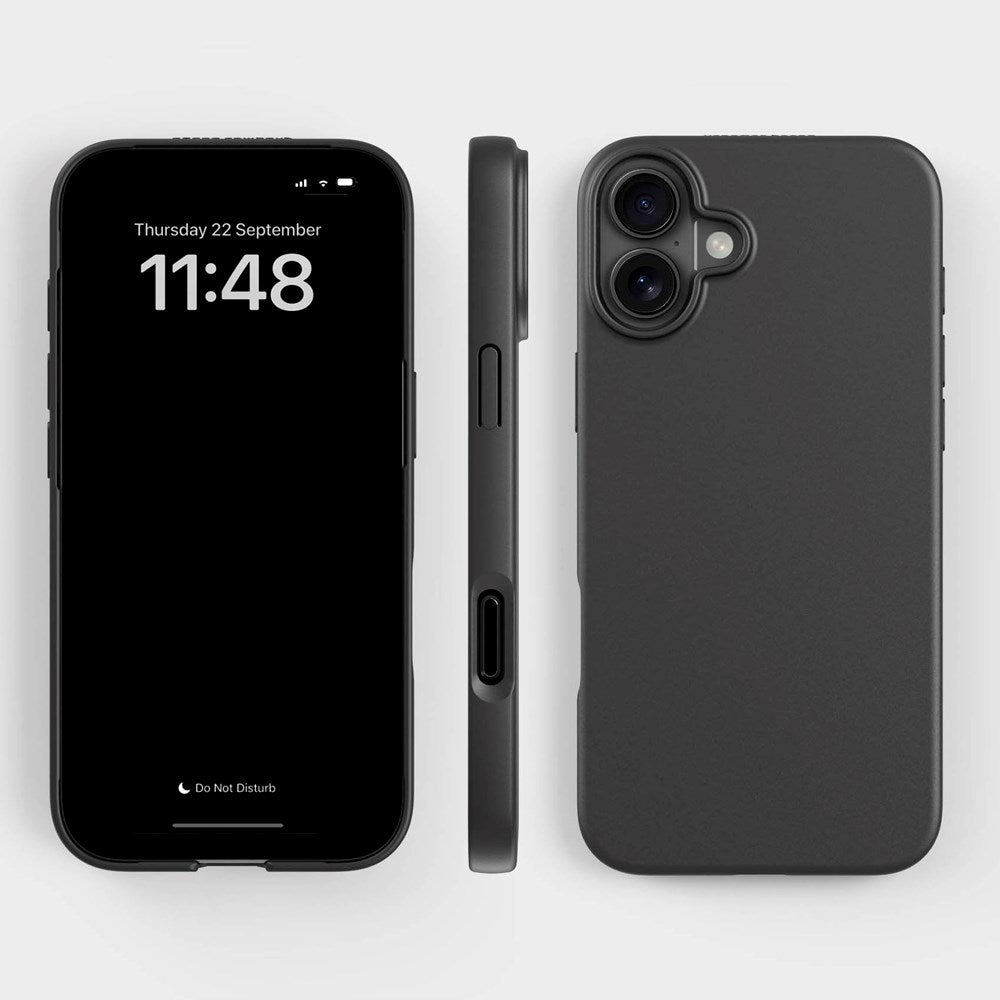 agood company iPhone 16 Plus PLNTPRTCT Cover - Obsidian Black